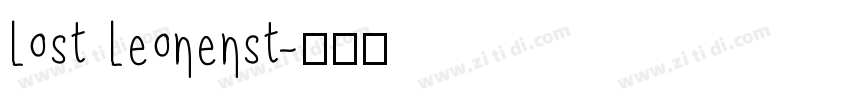 Lost Leonenst字体转换